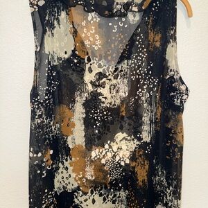 Cabi Lightweight Print Sleeveless Top